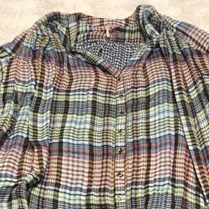 Oversized Free People button down